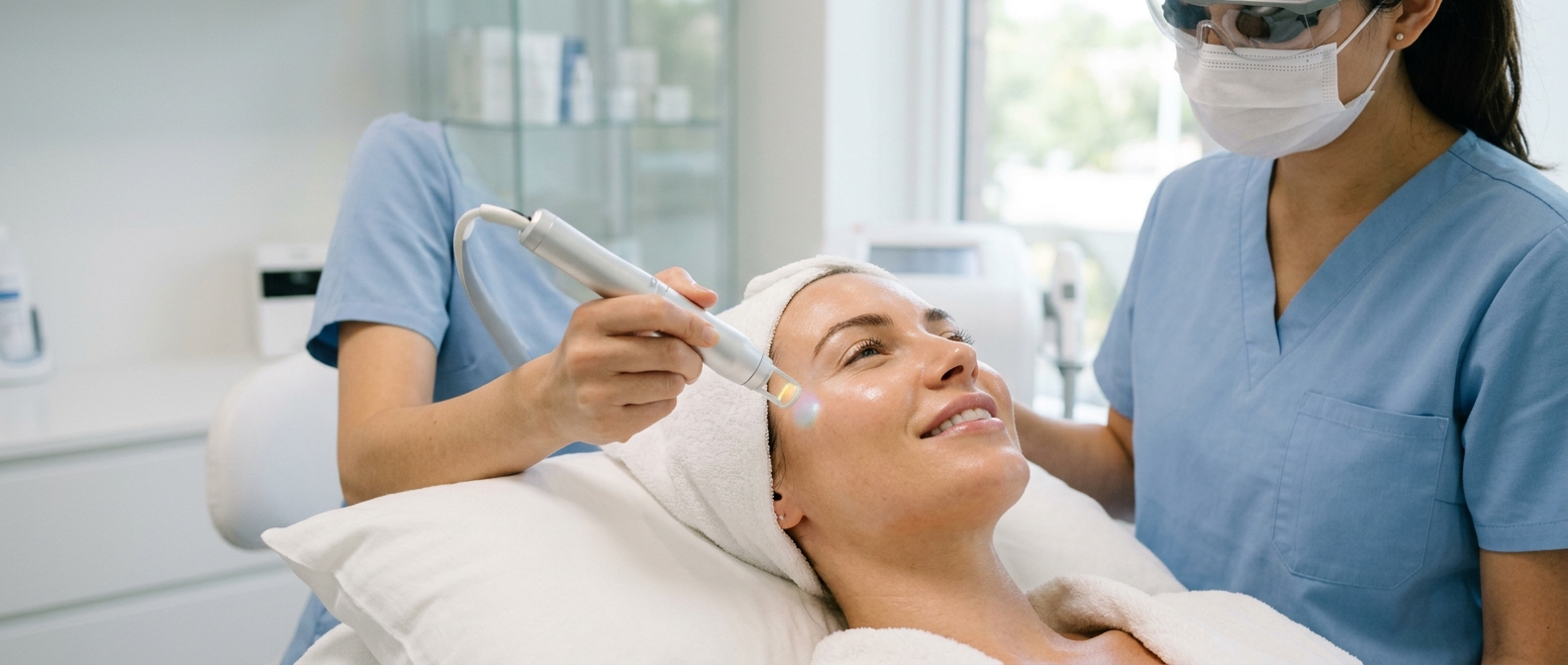 Laser skin treatment