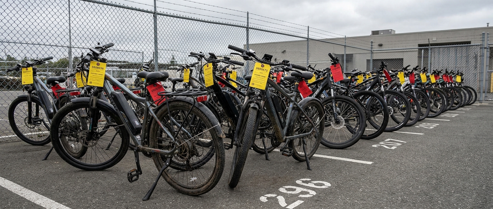 Impound lot e-bikes auction
