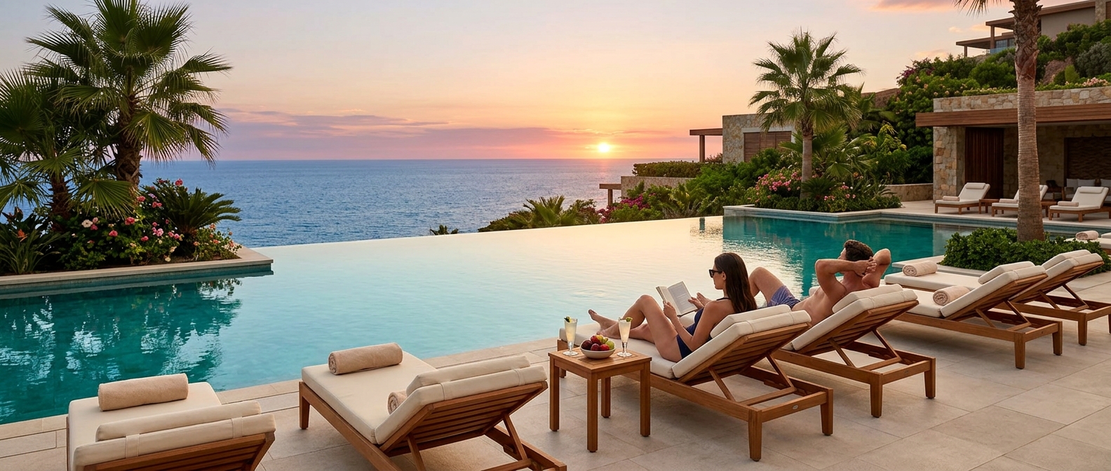 Adults-only hotel pool retreat