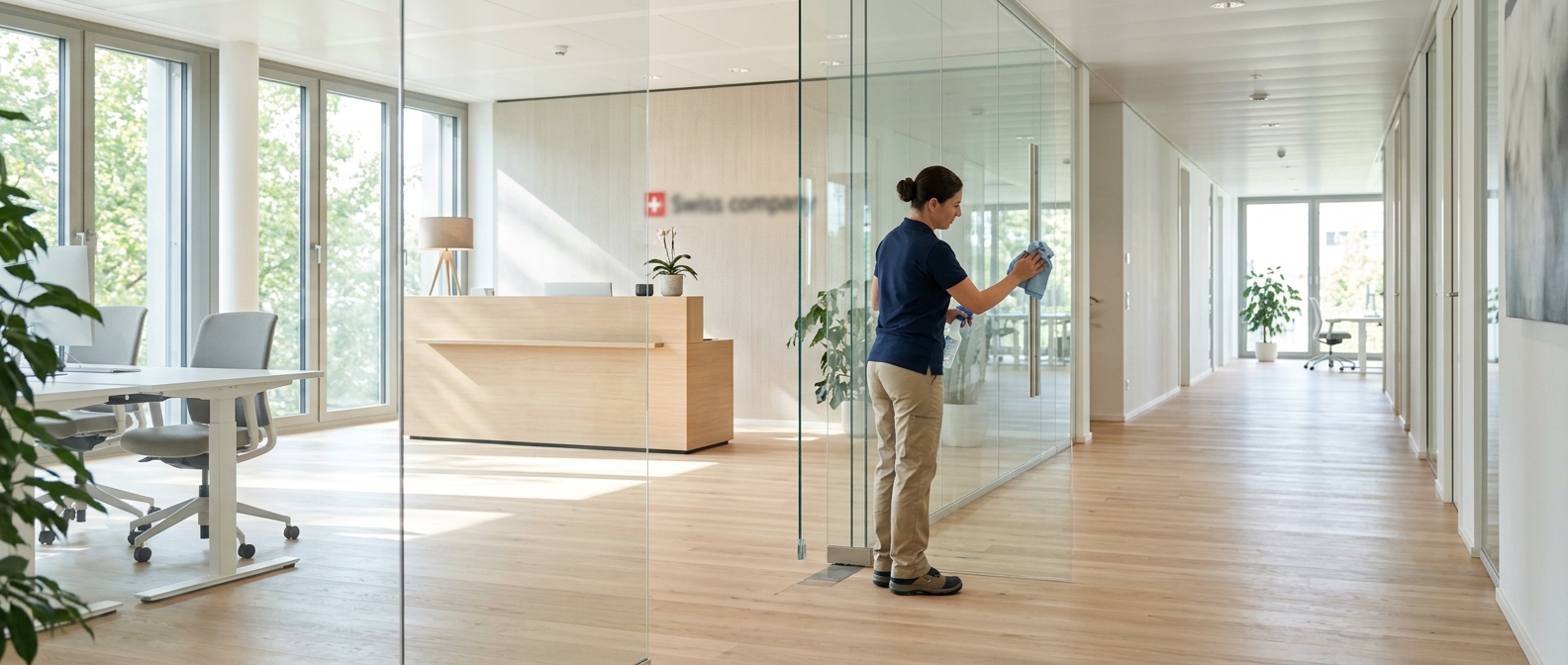 Professional office cleaning in Switzerland