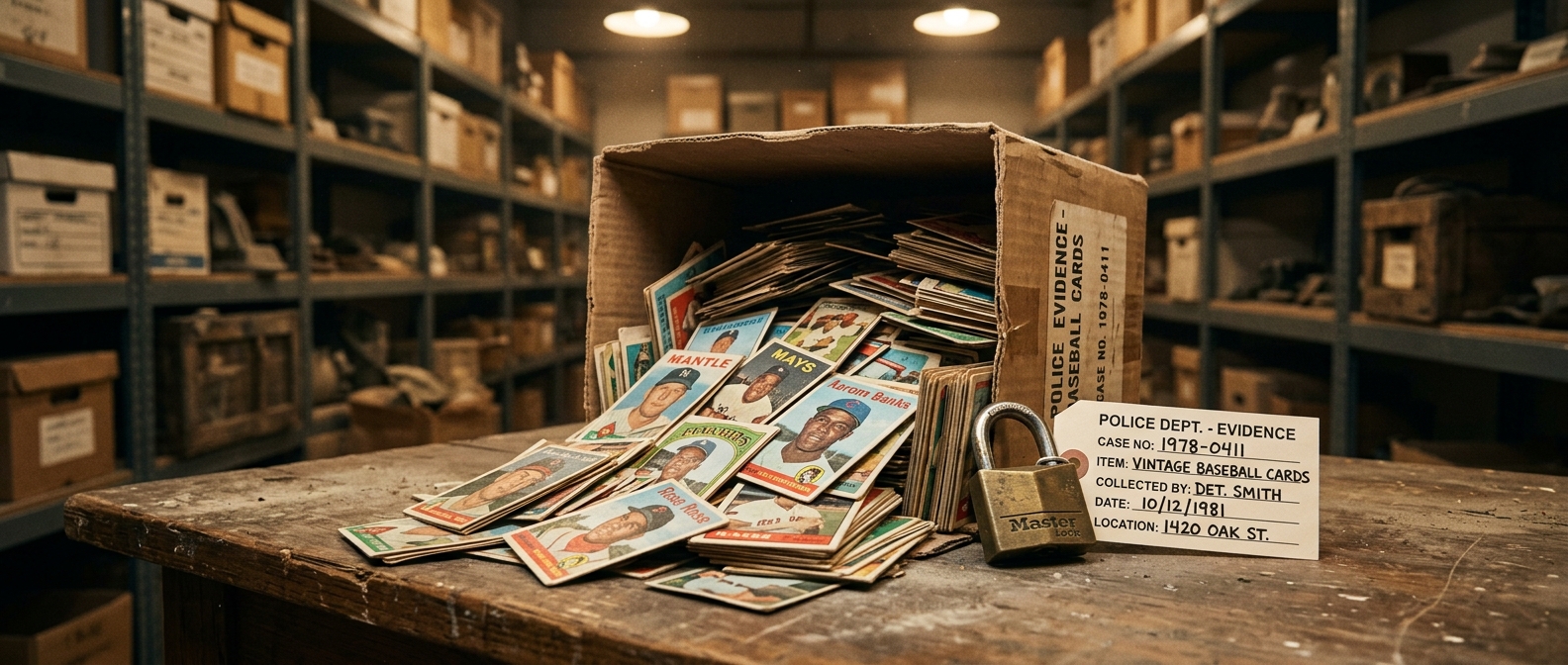Unclaimed baseball card collection