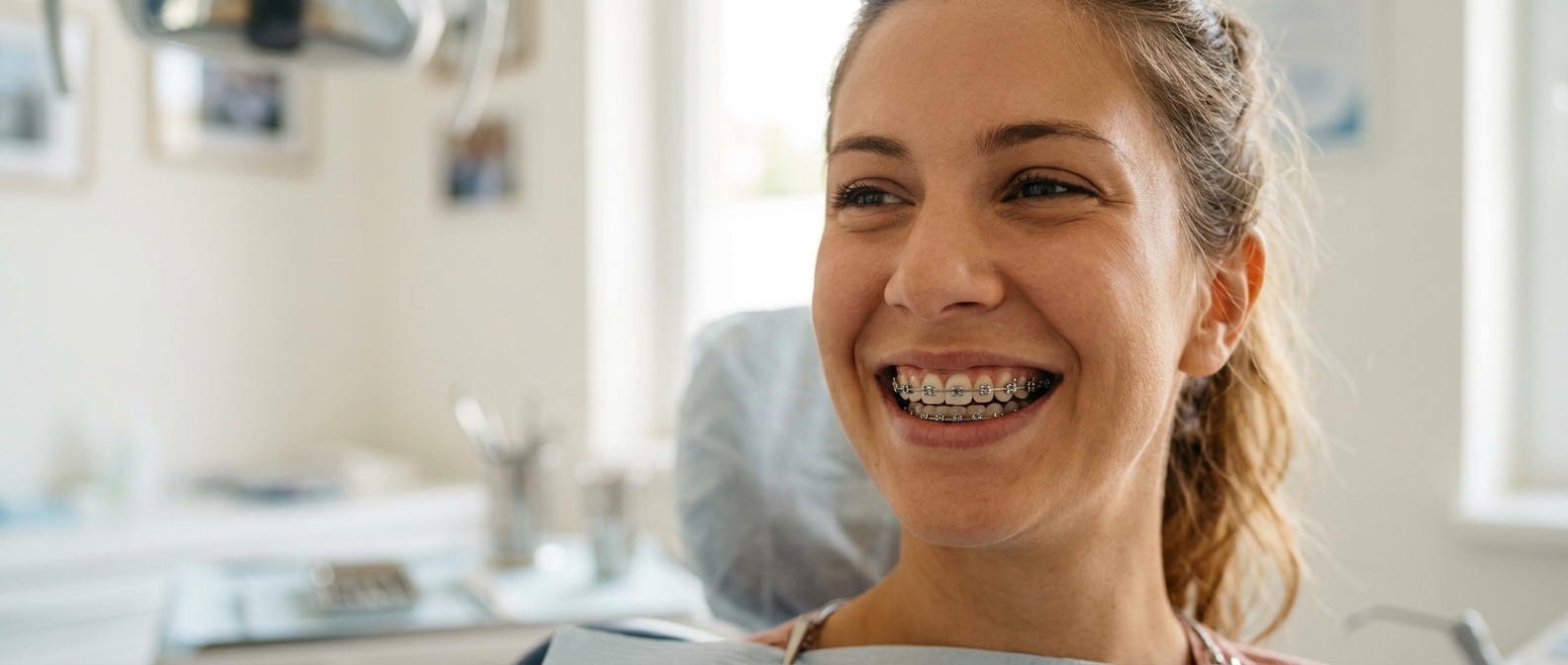 Top and bottom braces treatment