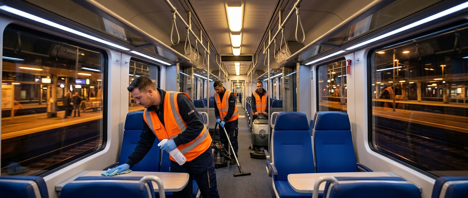 Night train cleaning jobs