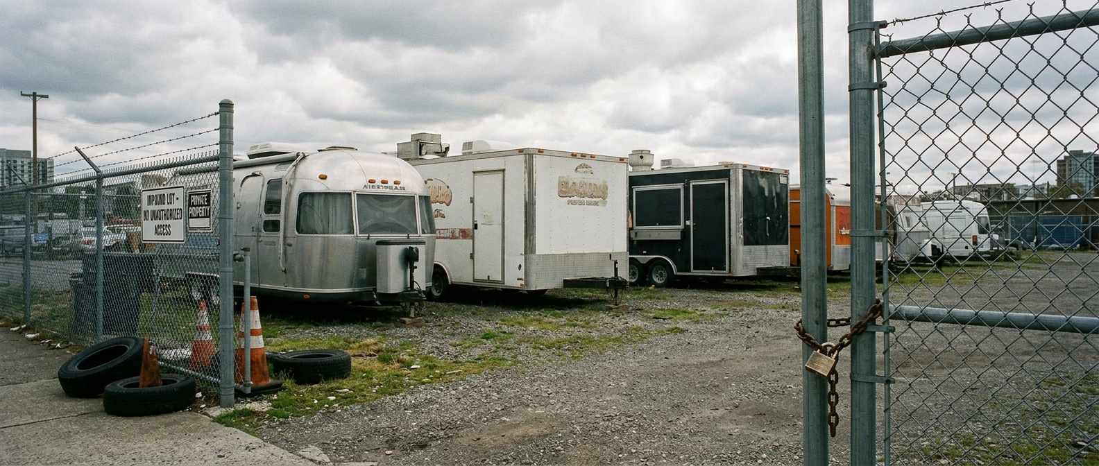 Police impound food trailer