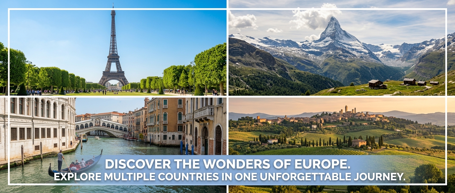 Learn More About 10-Day France, Switzerland, and Italy Tour Packages