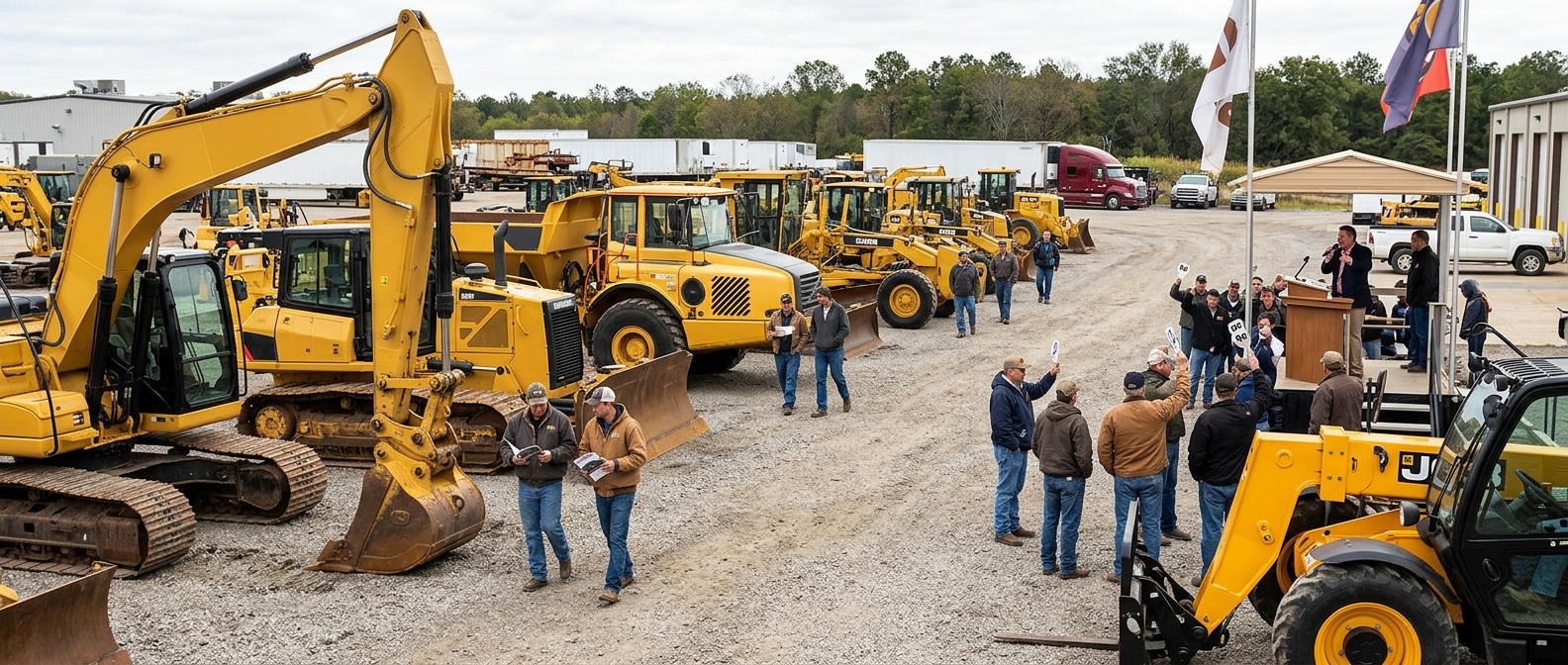 Seized machinery auction equipment