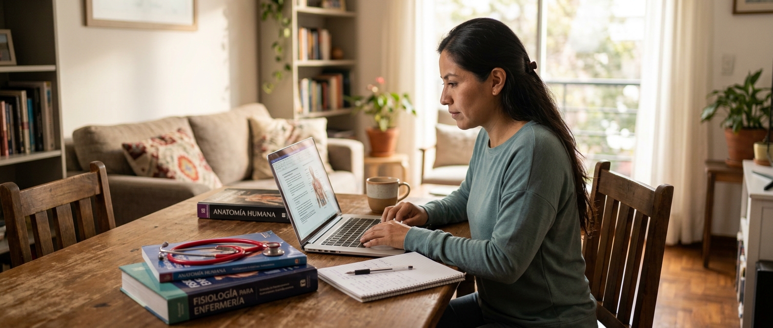 Estudiar enfermería desde casa