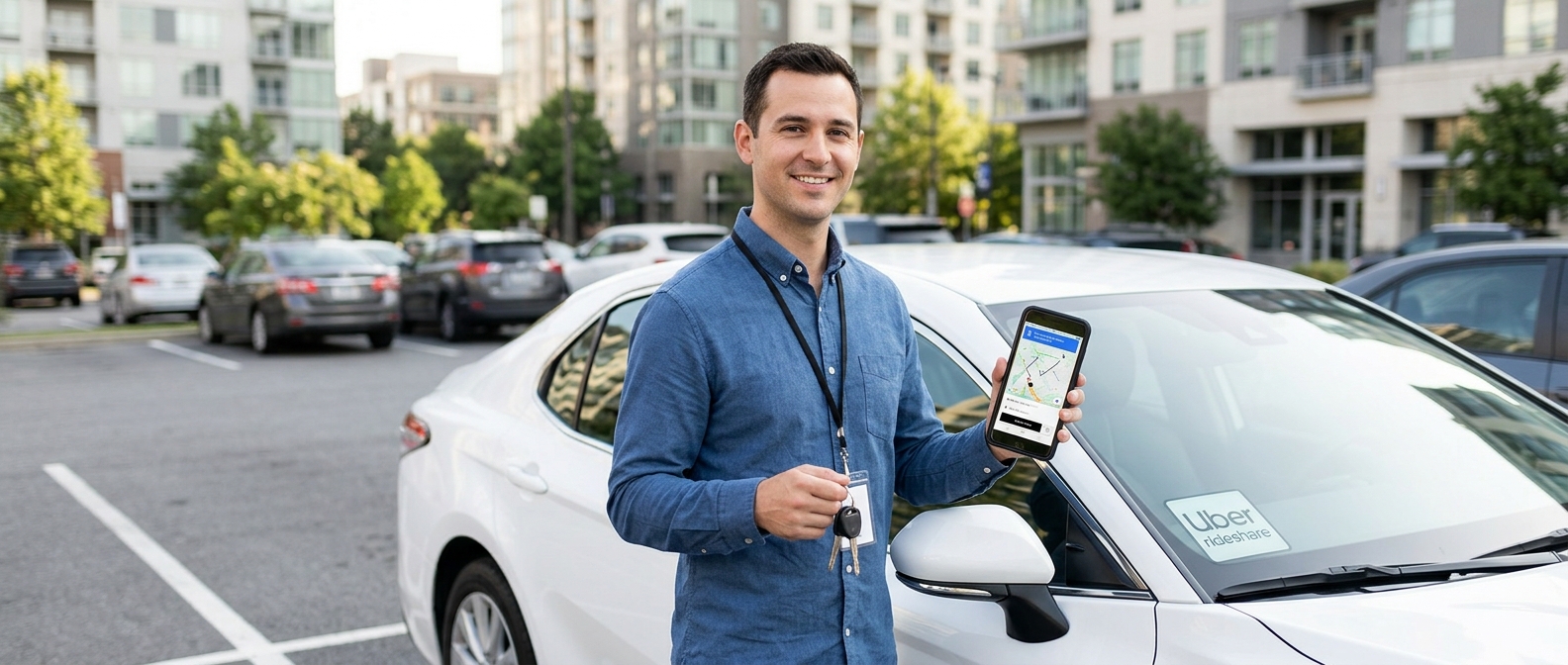 Rideshare rental car