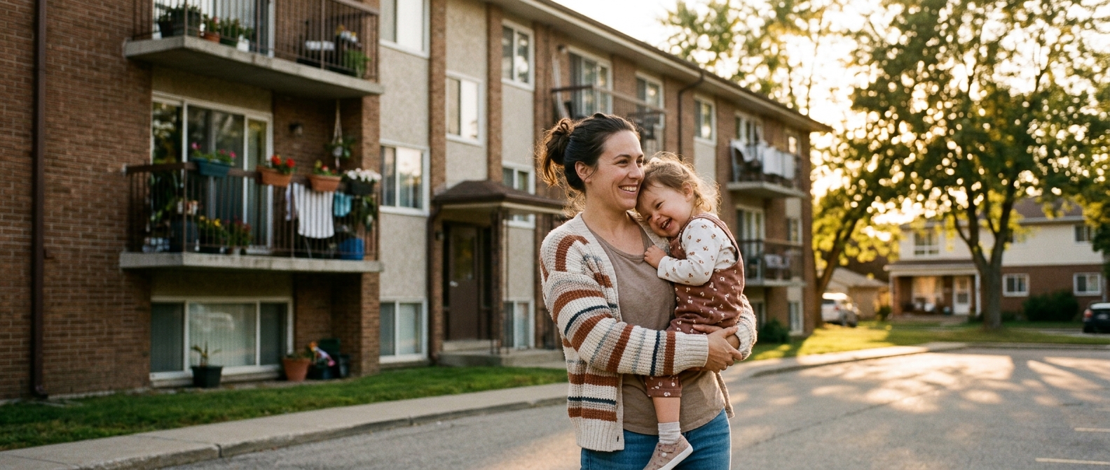 Single mother housing support
